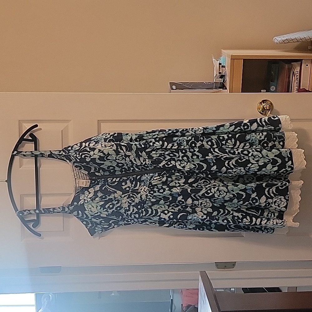 Blue and White American Rag Cie dress, 3x, new w/o tags, sweetheart neckline